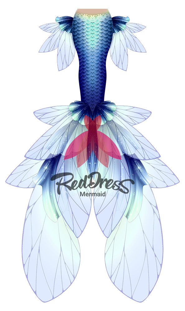 mermaid tail dress drawing Reddress Mermaid Tail #37 – Mertiful
