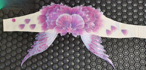 Aqua Peony Silicone Mermaid Top