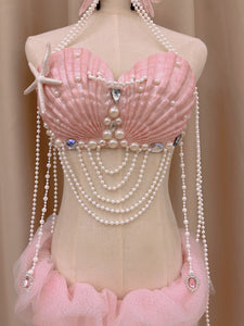 Qianzhi Shells Silicone Mermaid Top