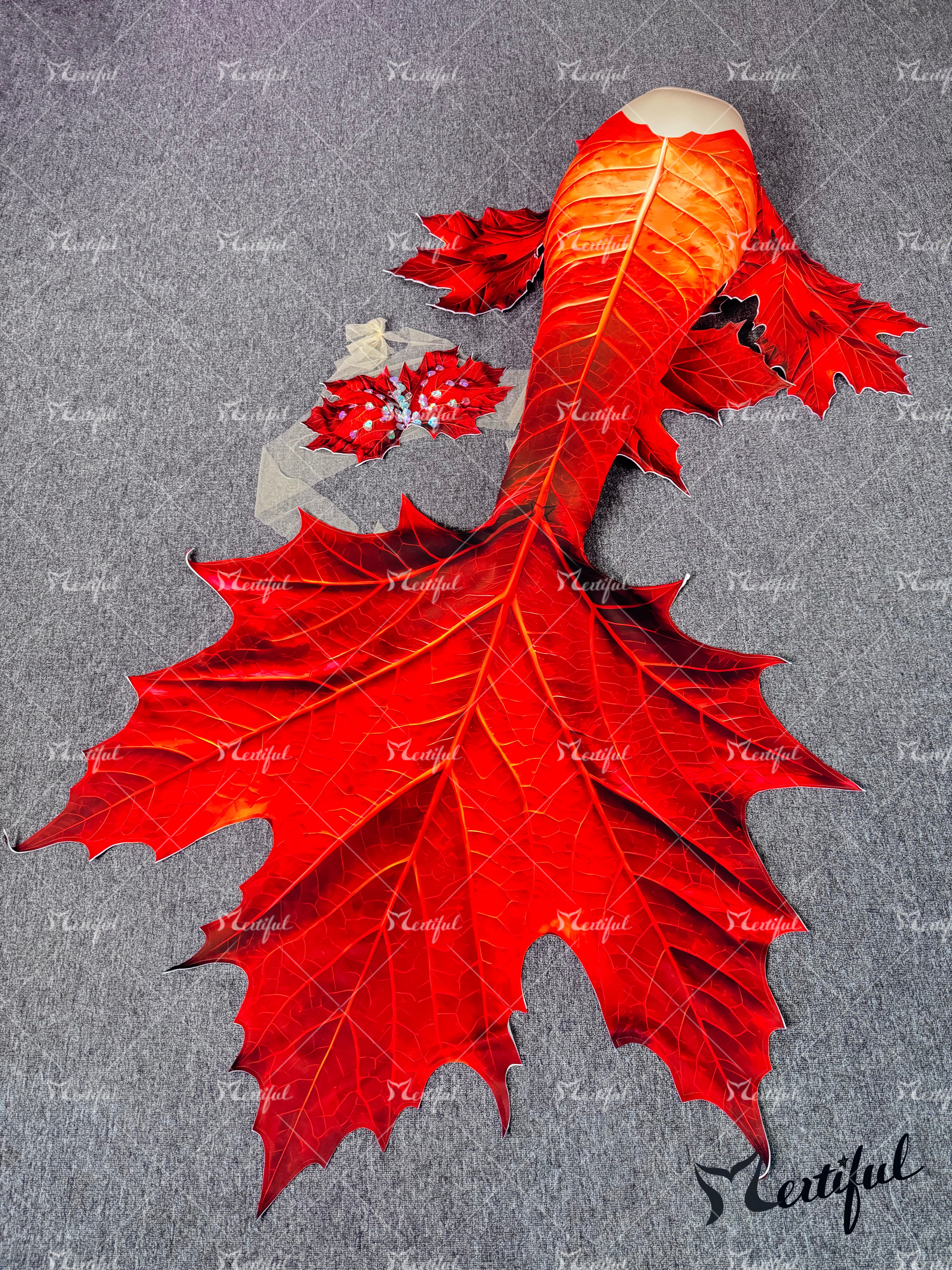 Mertiful Fallen Leaves Mermaid Tail