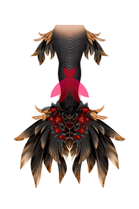 Reddress Mermaid Tail #16