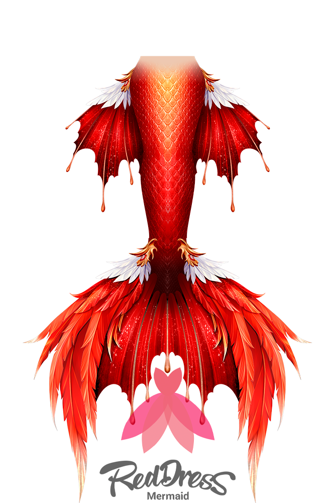 Reddress Mermaid Tail #19