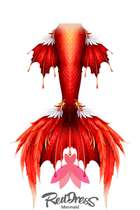 Reddress Mermaid Tail #19