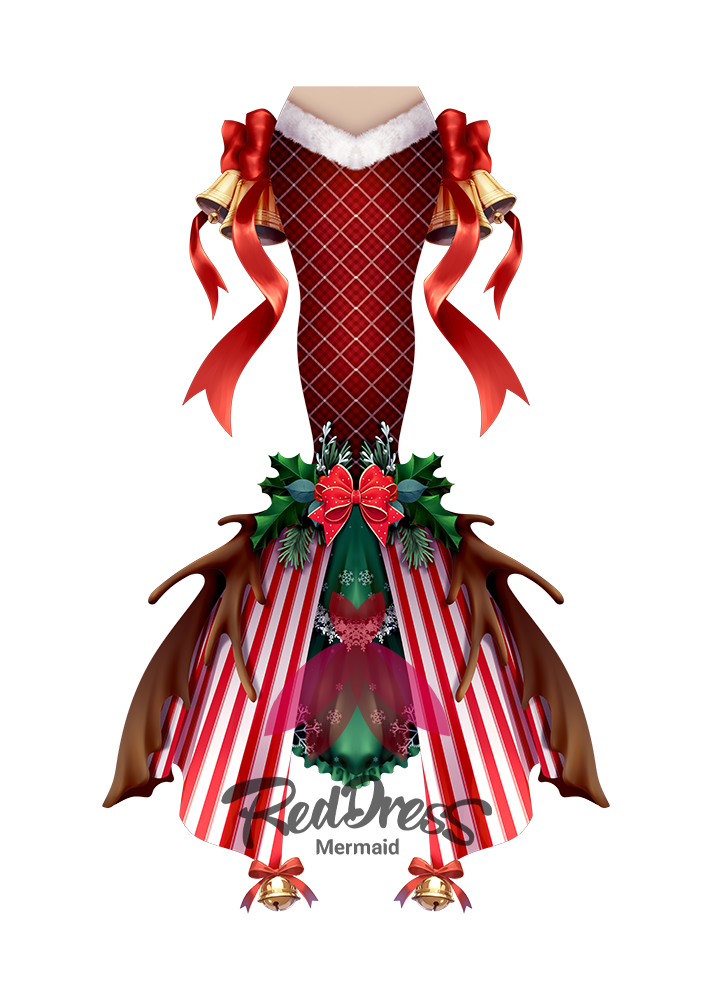 Reddress Mermaid Tail #22