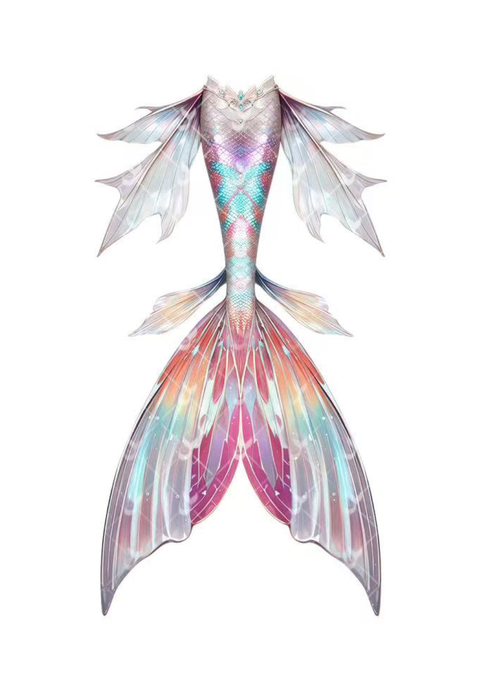 JIYASI Barbie Mermaid Tail
