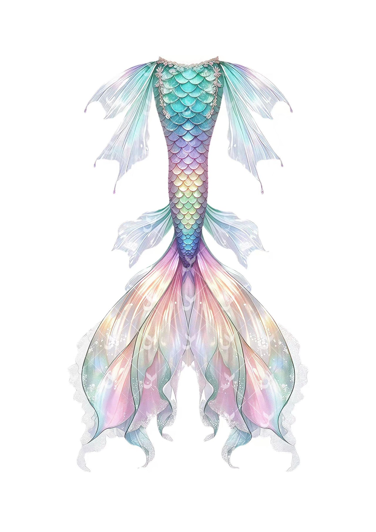 JIYASI Pandora Mermaid Tail