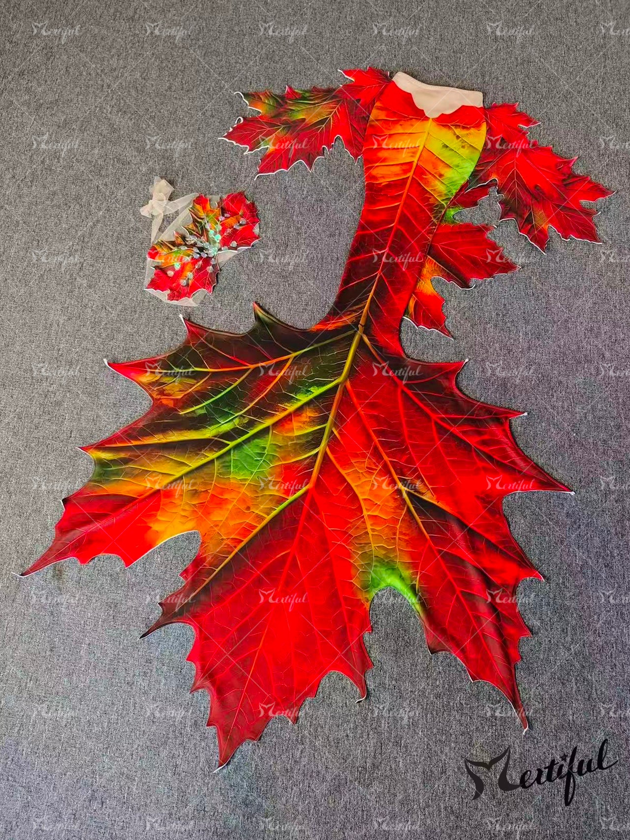 Mertiful Fallen Leaves Mermaid Tail