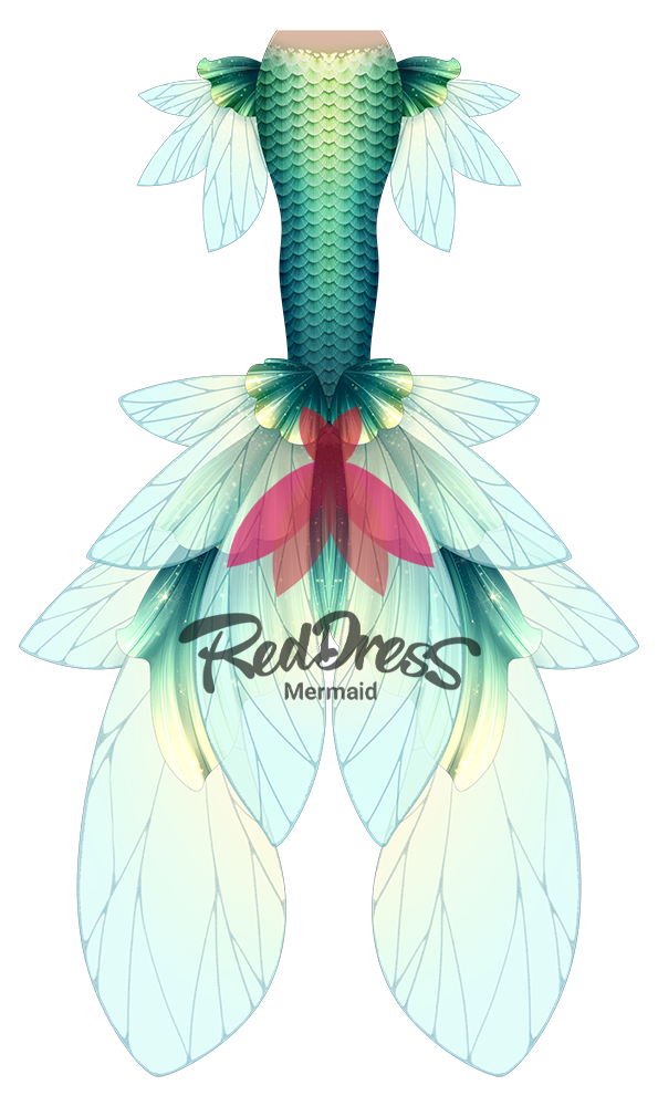 Reddress Mermaid Tail #37