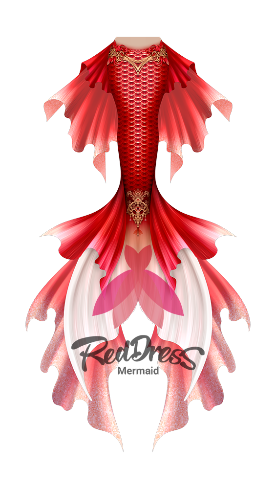 Reddress Mermaid Tail #38