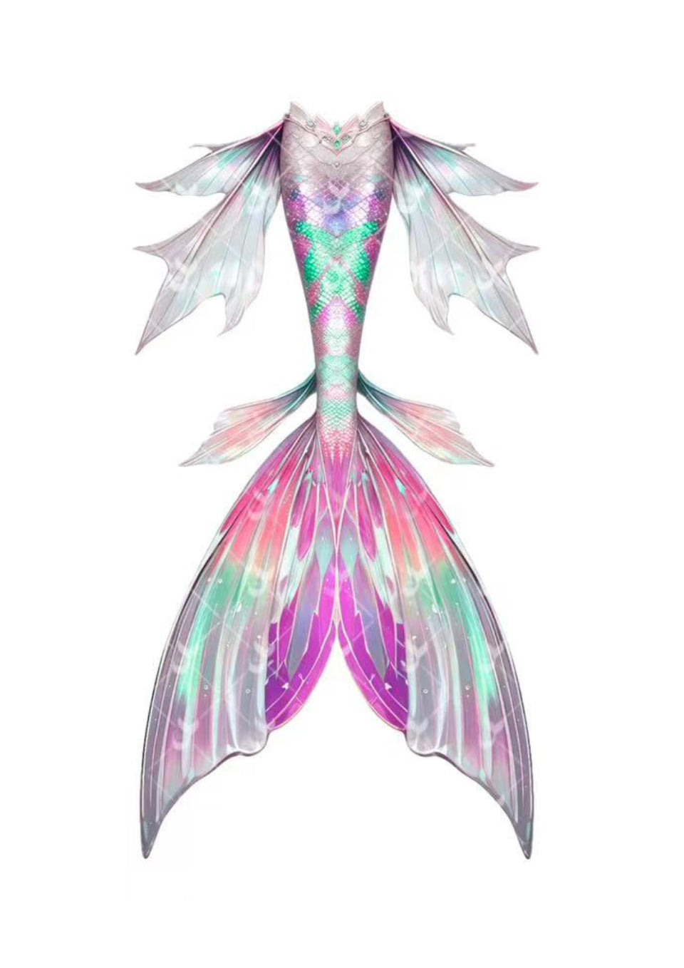 JIYASI Barbie Mermaid Tail