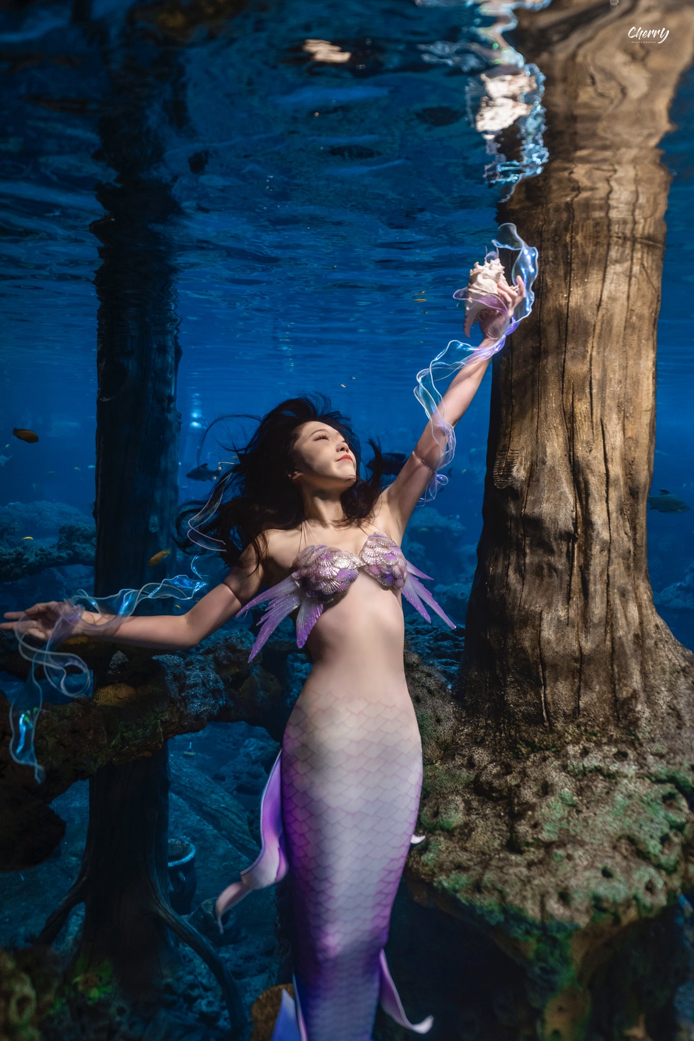 SARY Crystal Clarity Silicone Mermaid Top