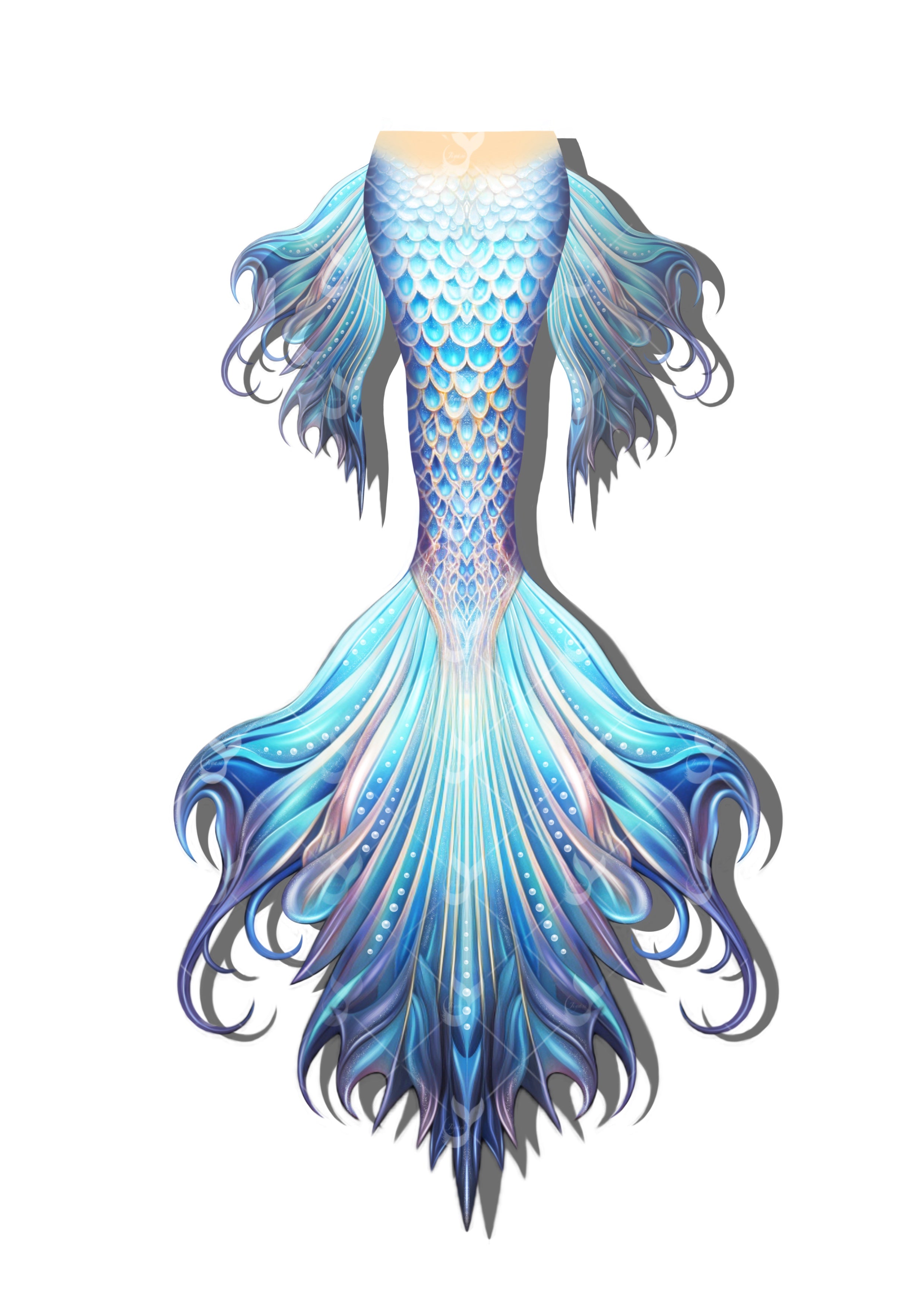 JIYASI Stars Mermaid Tail