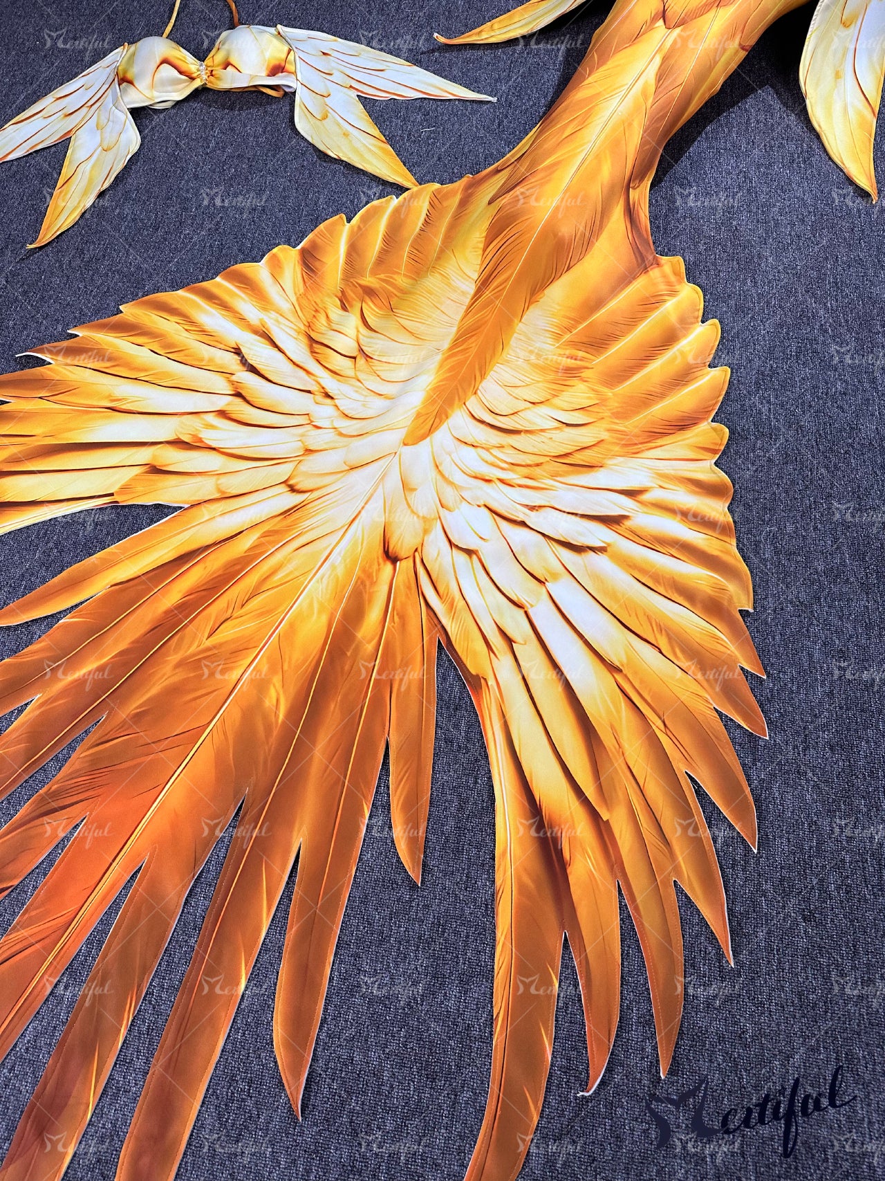 Mertiful Scarlet Macaw Mermaid Tail
