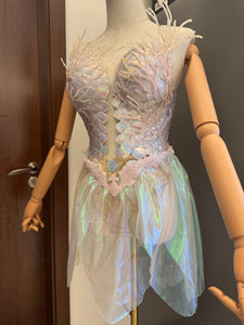 QIANZHI Coral UV Mermaid Top