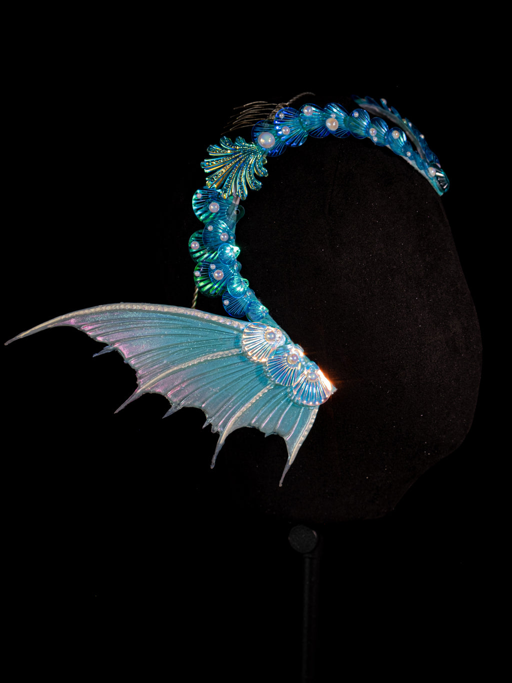 mermaid head dress Headdress. Custom, Made to Order. Siren Song. Mermaid Headpiece by the House of Kat Swank. Each Piece is Unique and One of a Kind