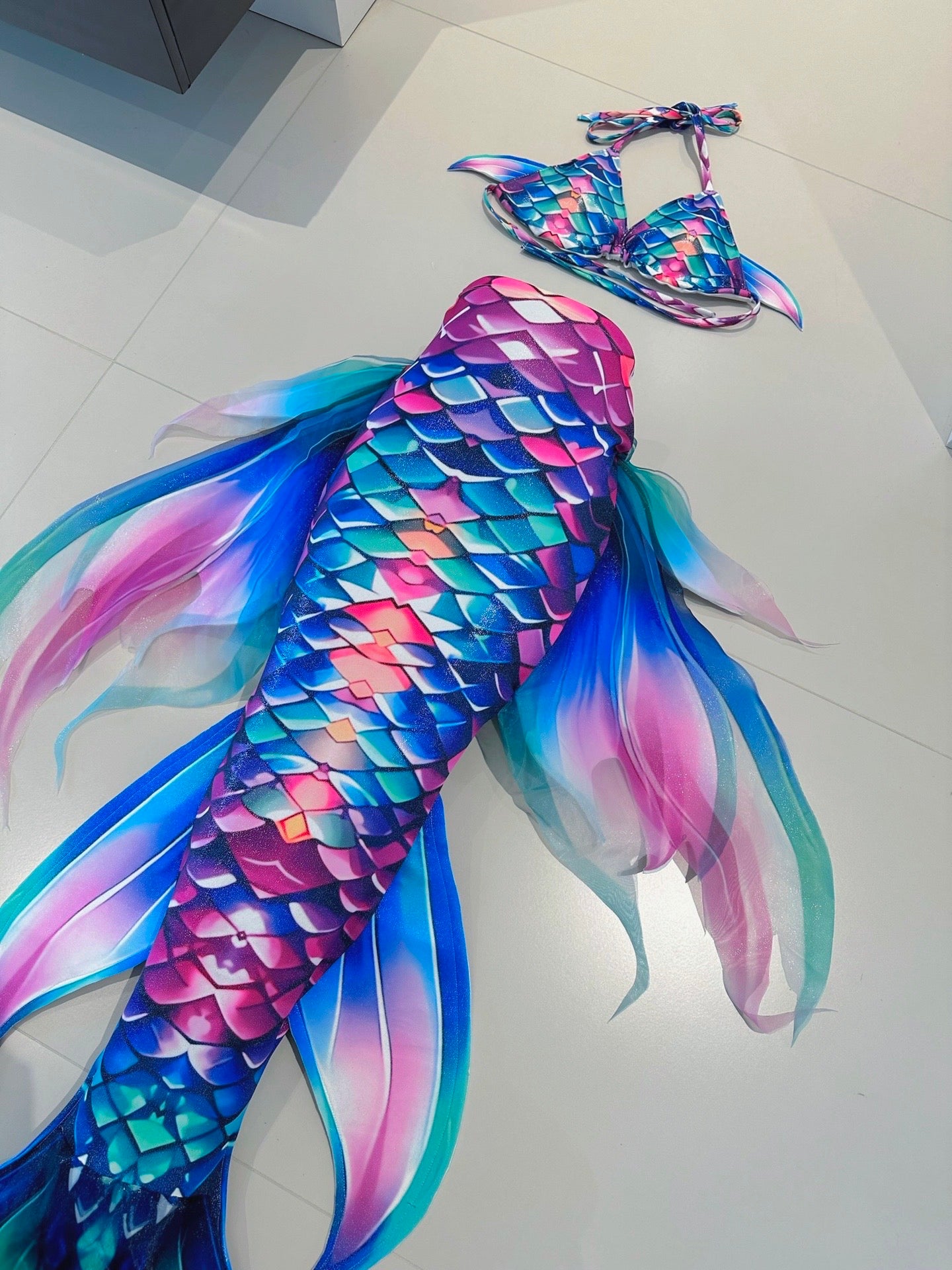 Glazed Light Mermaid Tail
