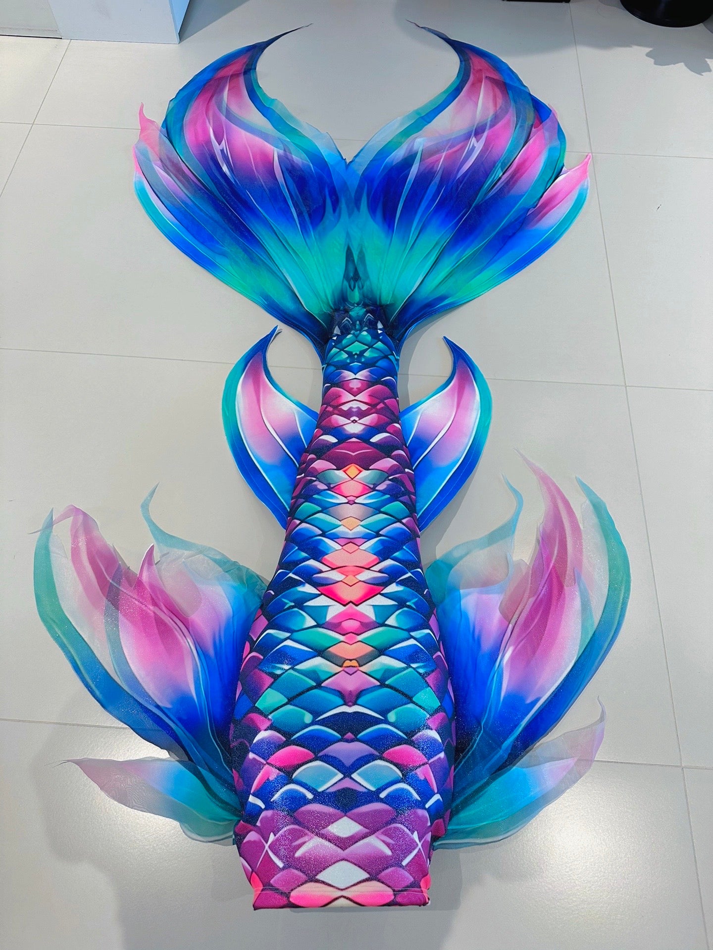 Glazed Light Mermaid Tail