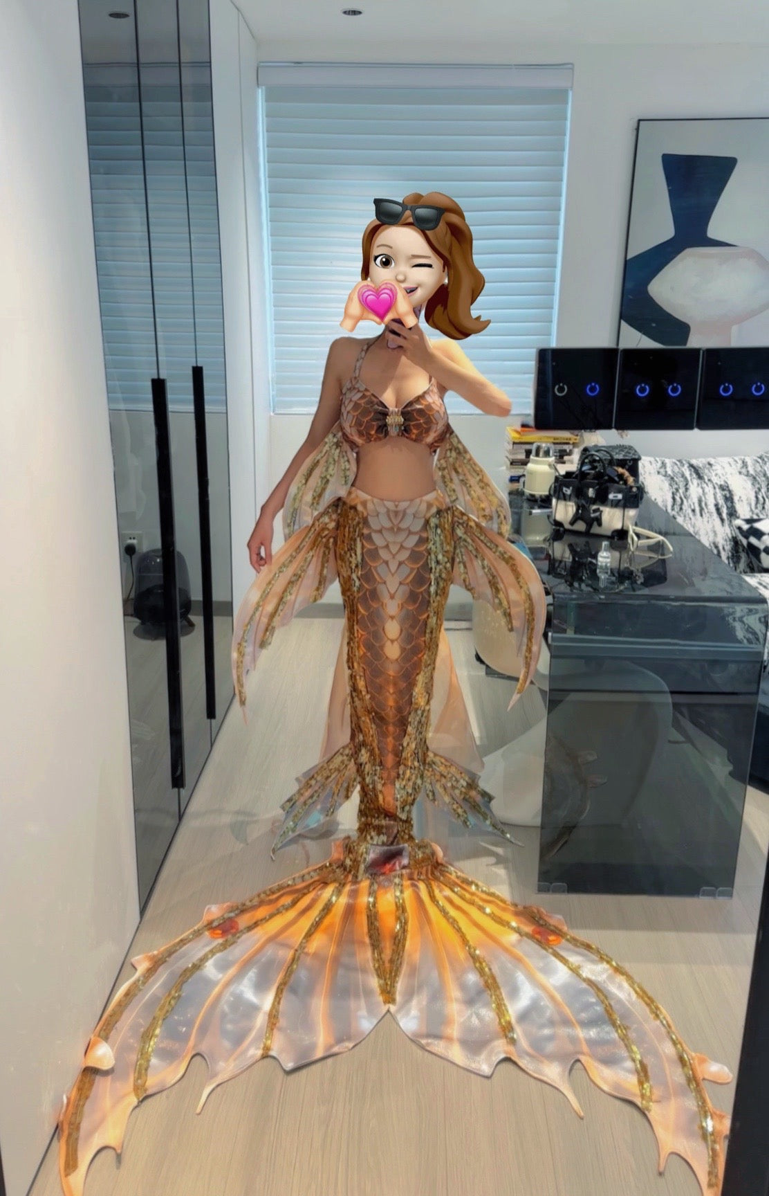 Velvet Bloom Mermaid Tail
