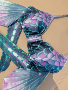 Velvet Bloom Mermaid Tail