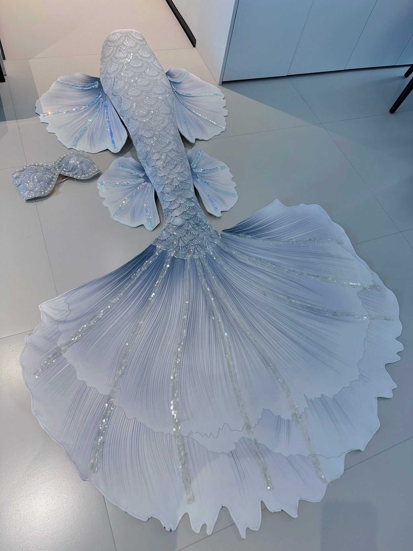 White Comet Mermaid Tail