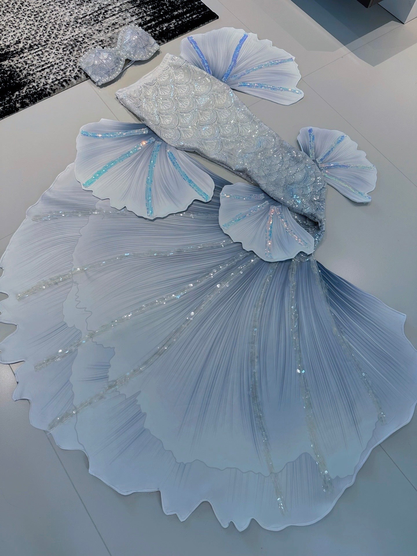 White Comet Mermaid Tail