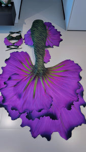 Azure Bloom Mermaid Tail