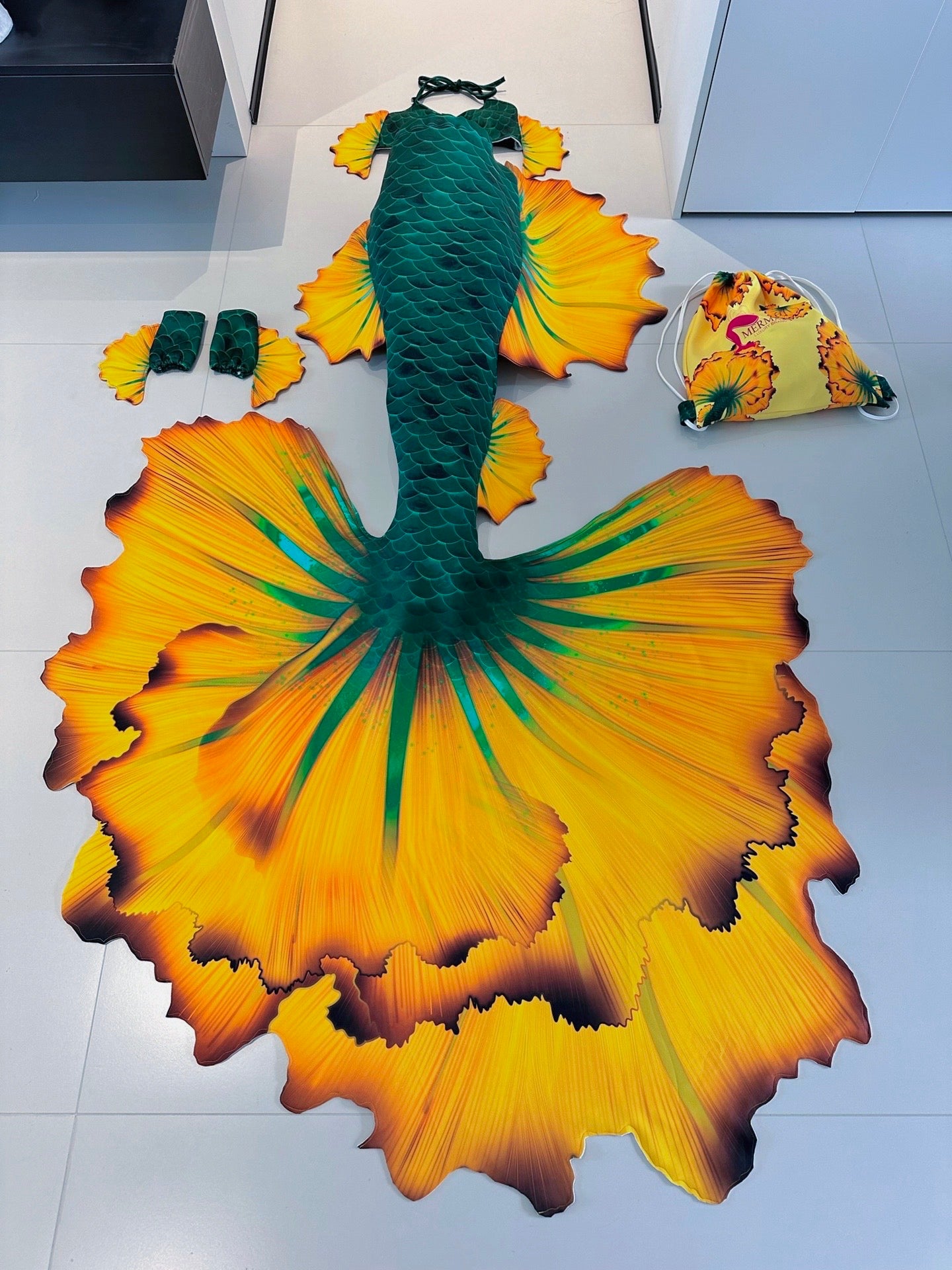 Azure Bloom Mermaid Tail