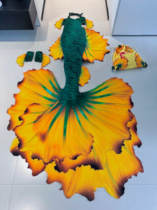 Azure Bloom Mermaid Tail