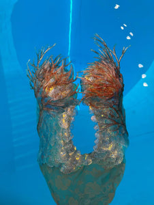 QIANZHI Coral UV Mermaid Top