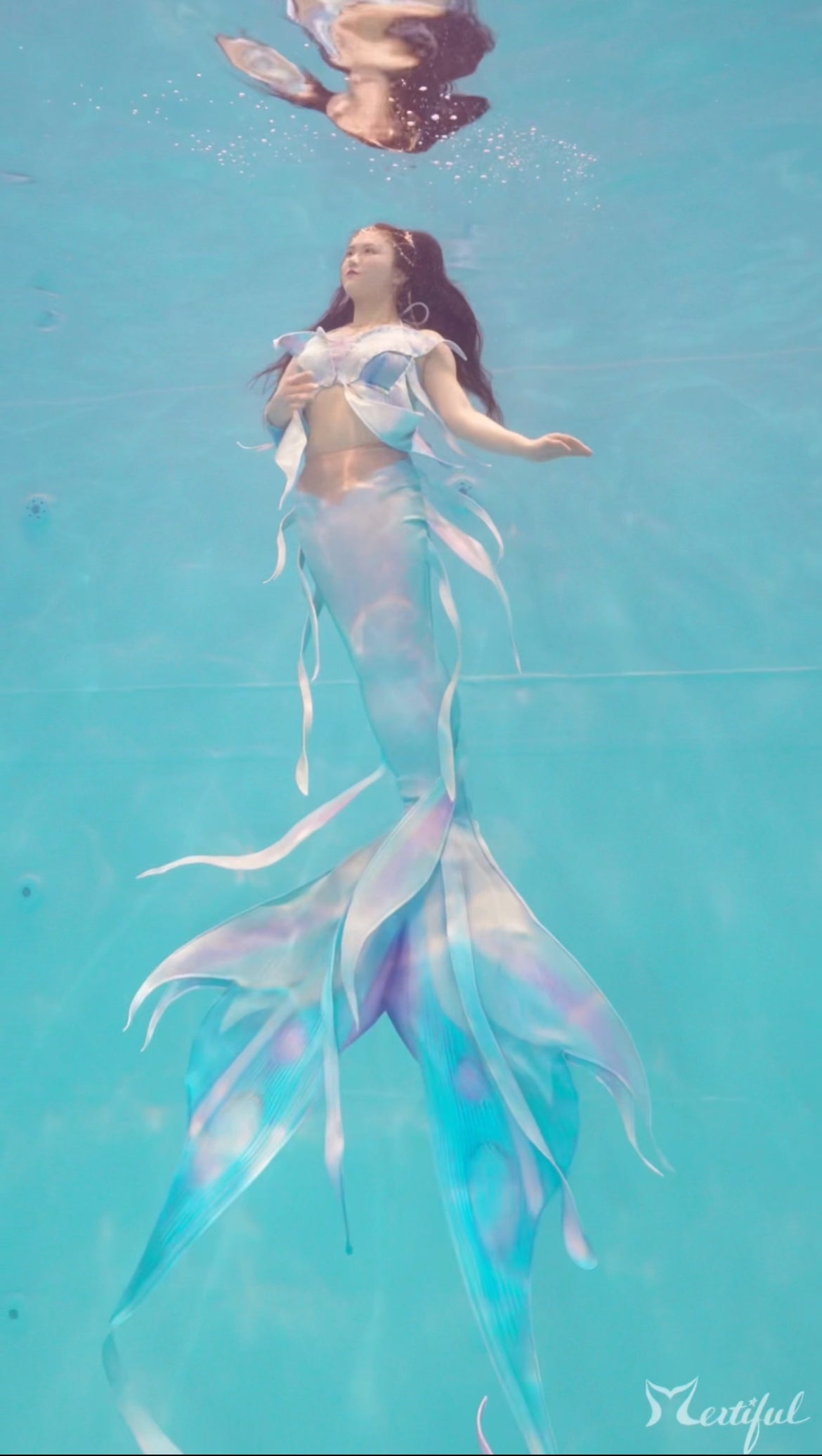 Mertiful Moth Glow Mermaid Tail