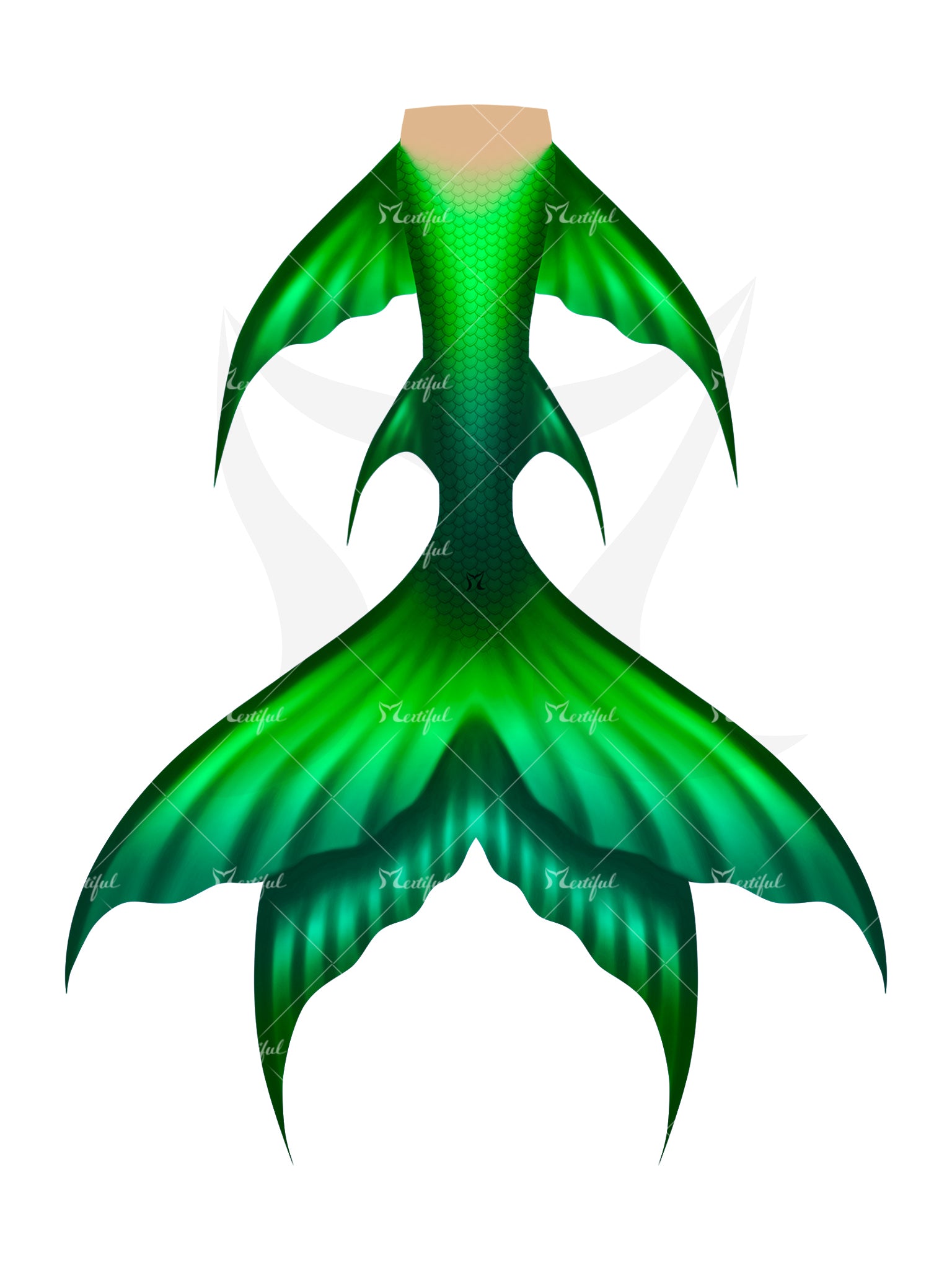 Mertiful Pure Classics Mermaid Tail Green