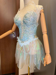 QIANZHI Coral UV Mermaid Top