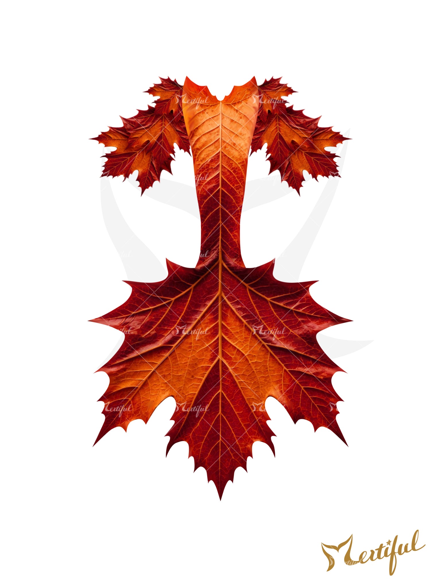 Mertiful Fallen Leaves Mermaid Tail