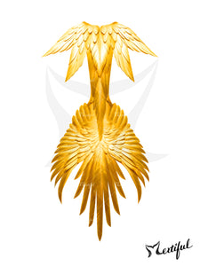 Mertiful Scarlet Macaw Mermaid Tail
