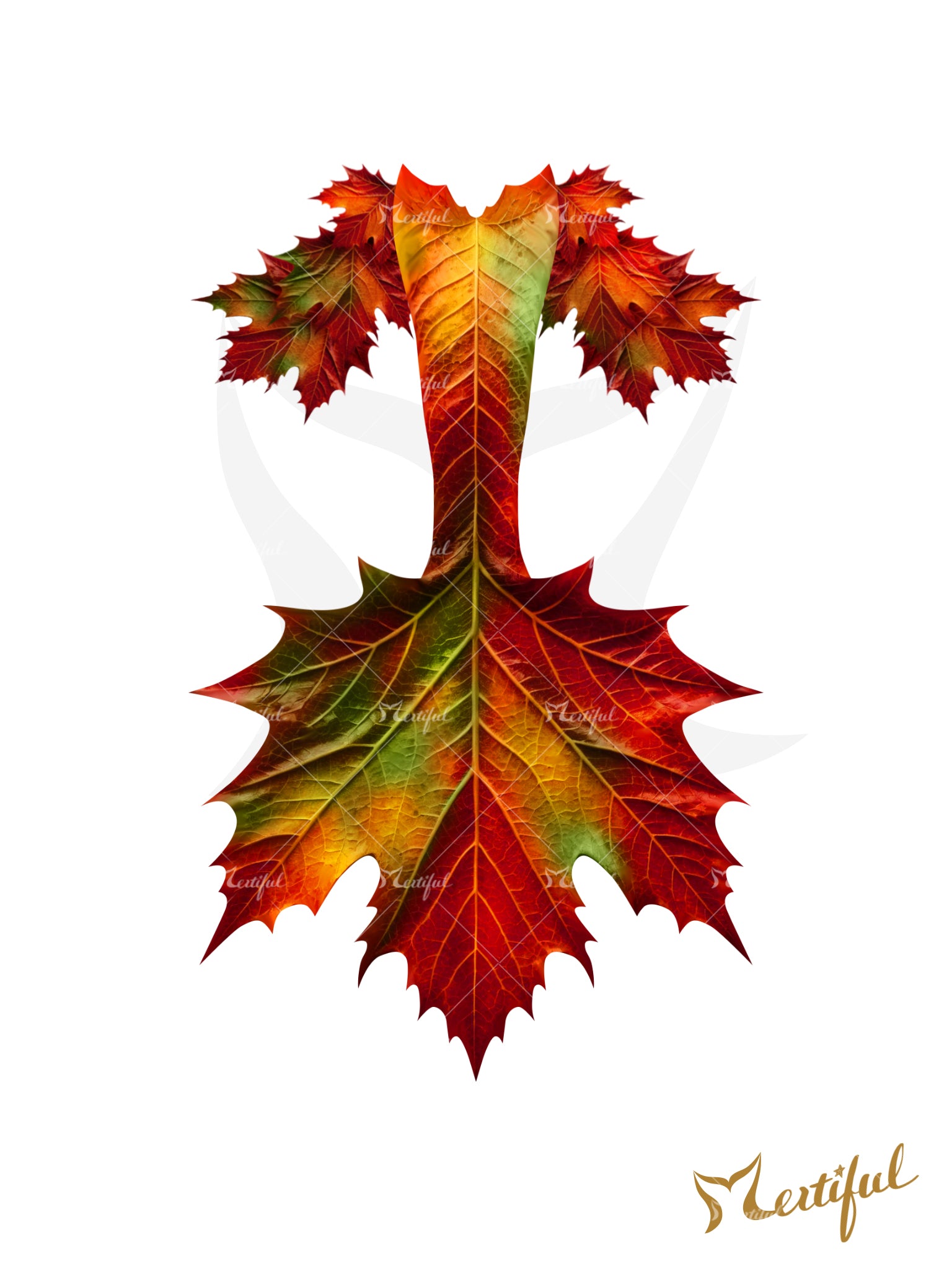 Mertiful Fallen Leaves Mermaid Tail