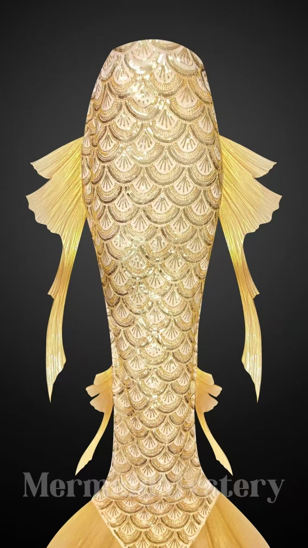 Mermaid Mystery Scale Patterns Hybrid Silicone Mermaid Tail