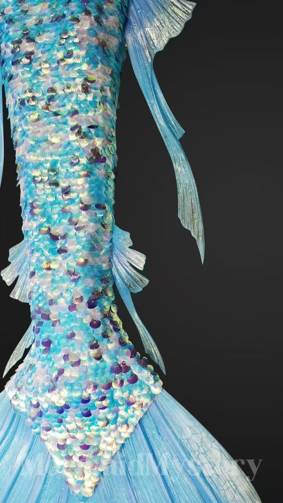 Mermaid Mystery Sequins Hybrid Silicone Mermaid Tail