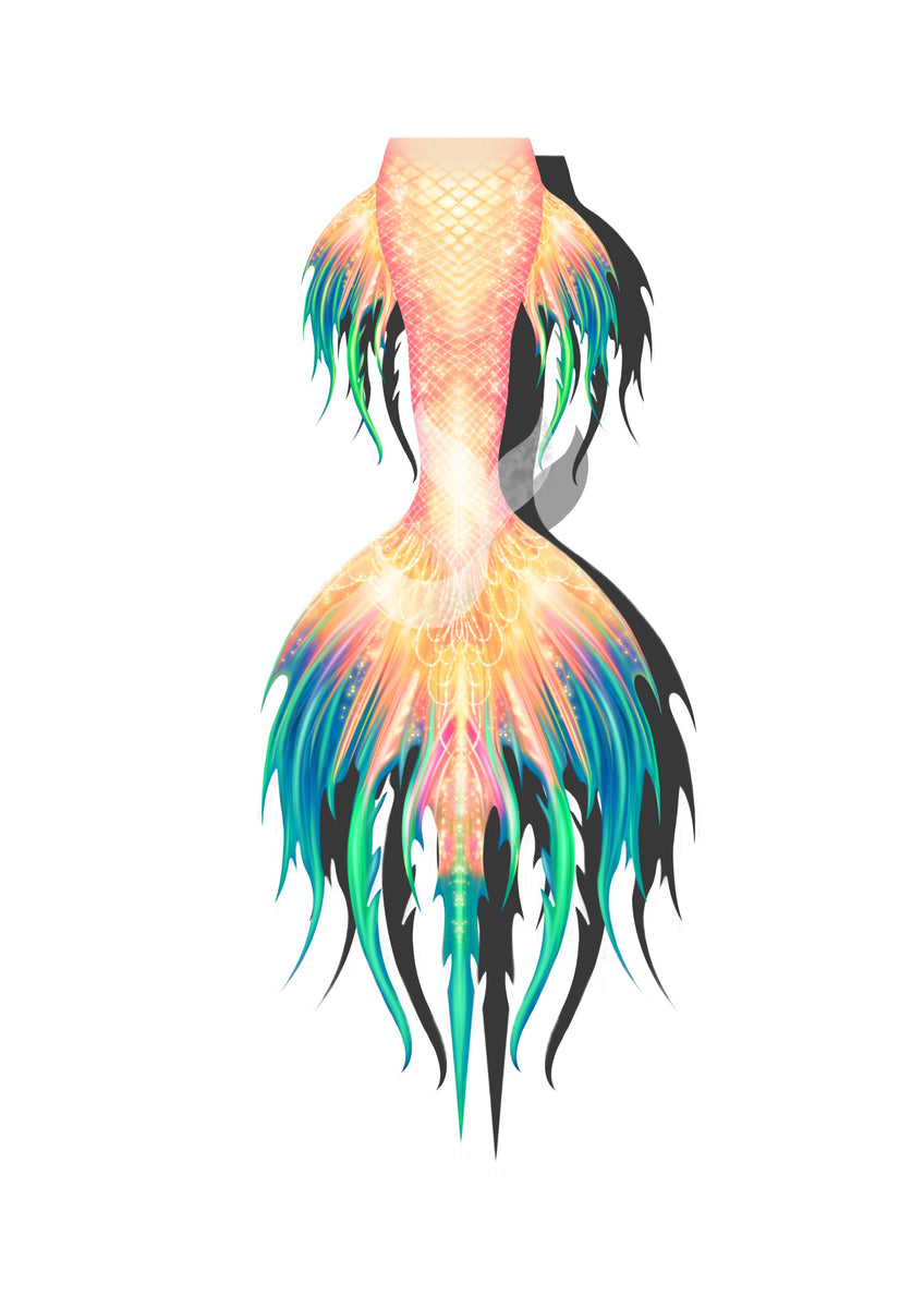 JIYASI Gothic Queen Mermaid Tail