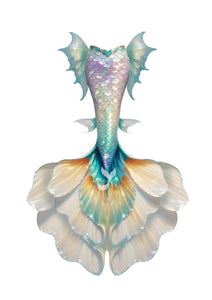 JIYASI Betta Fish Mermaid Tail