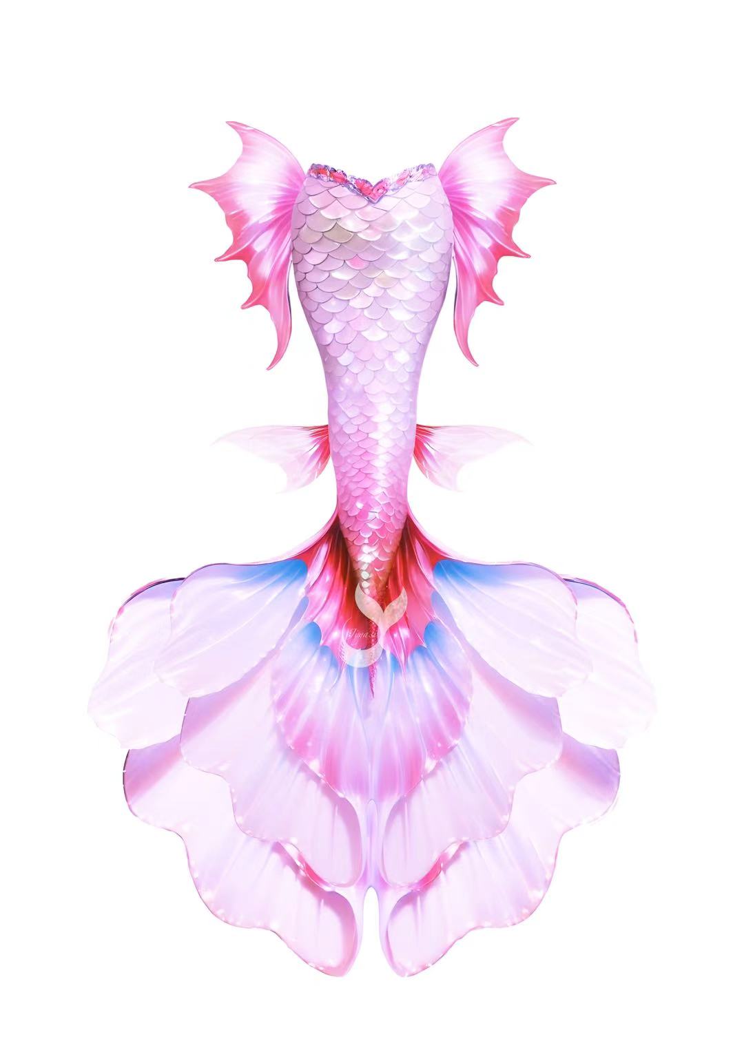 JIYASI Betta Fish Mermaid Tail