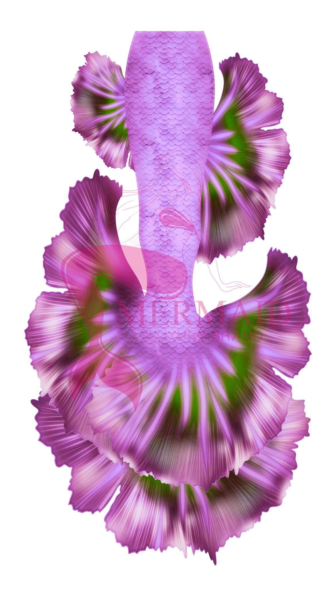 Aurora Crescent Mermaid Tail