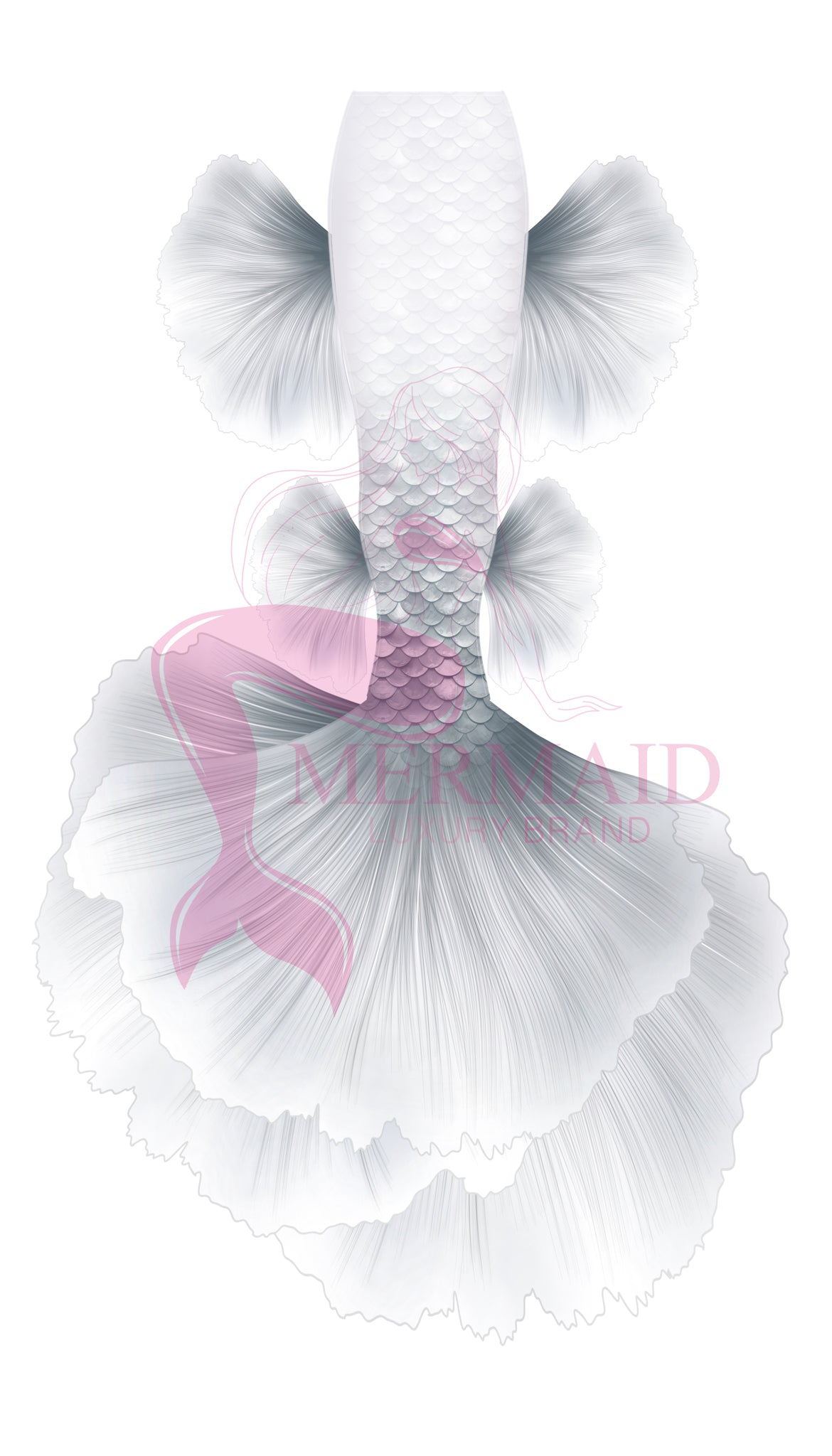 White Comet Mermaid Tail