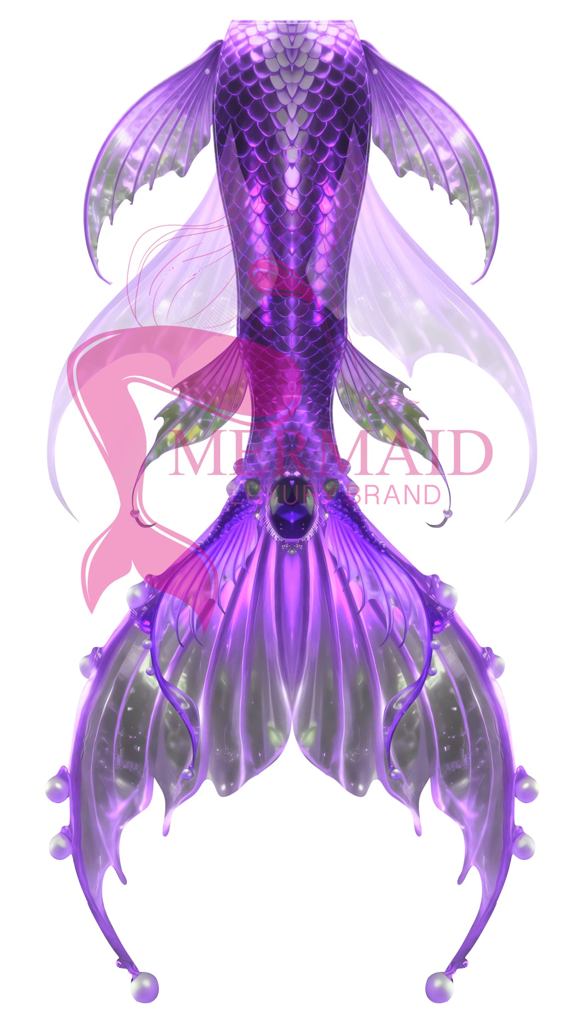 Velvet Bloom Mermaid Tail