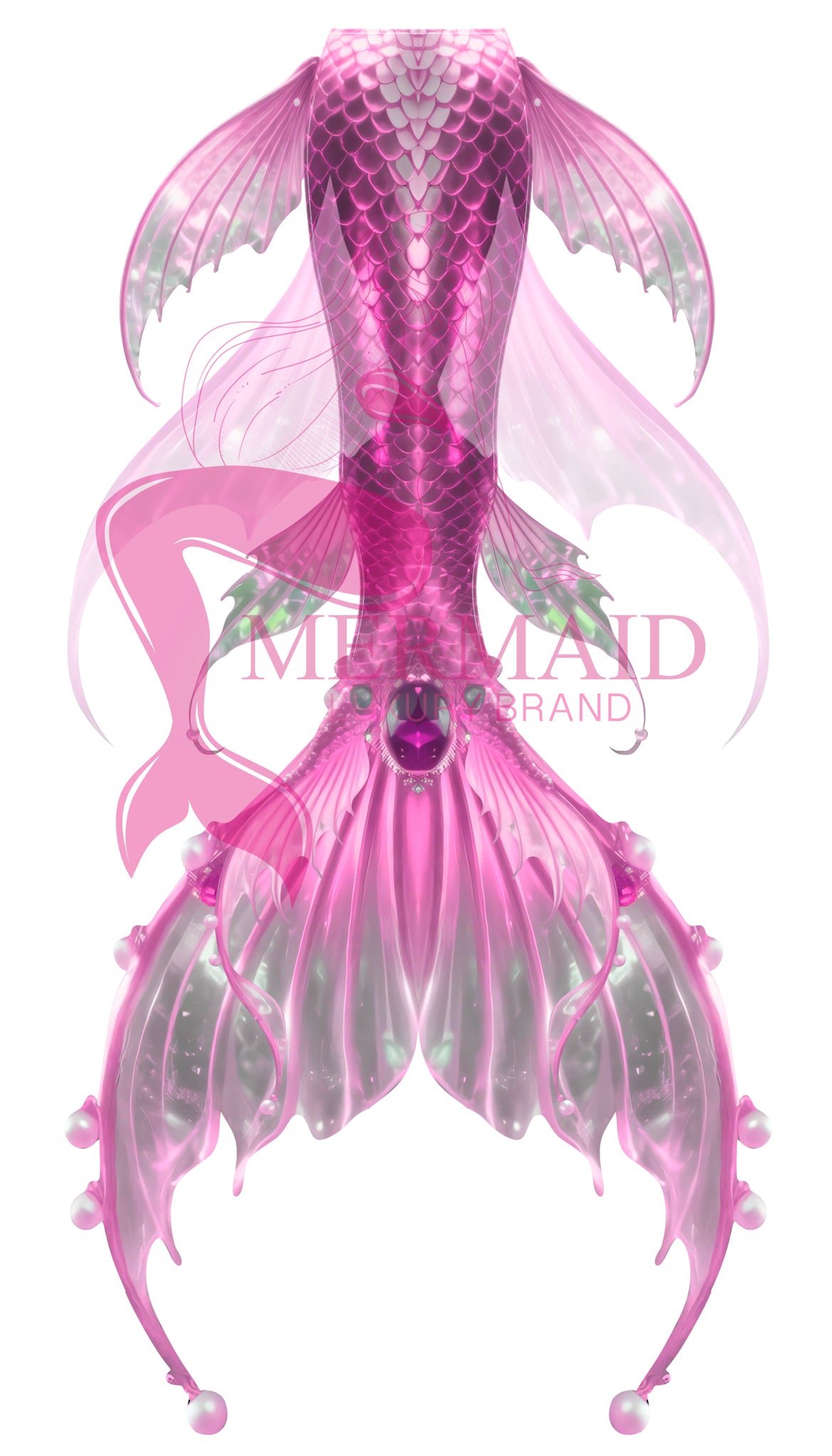 Velvet Bloom Mermaid Tail