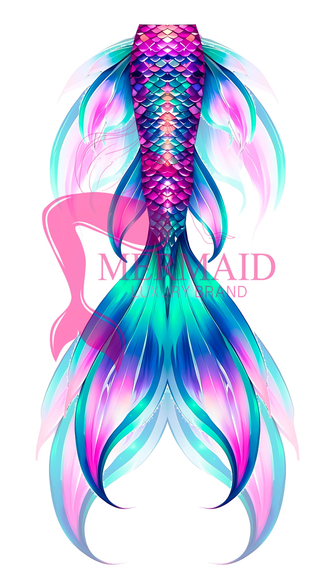 Glazed Light Mermaid Tail