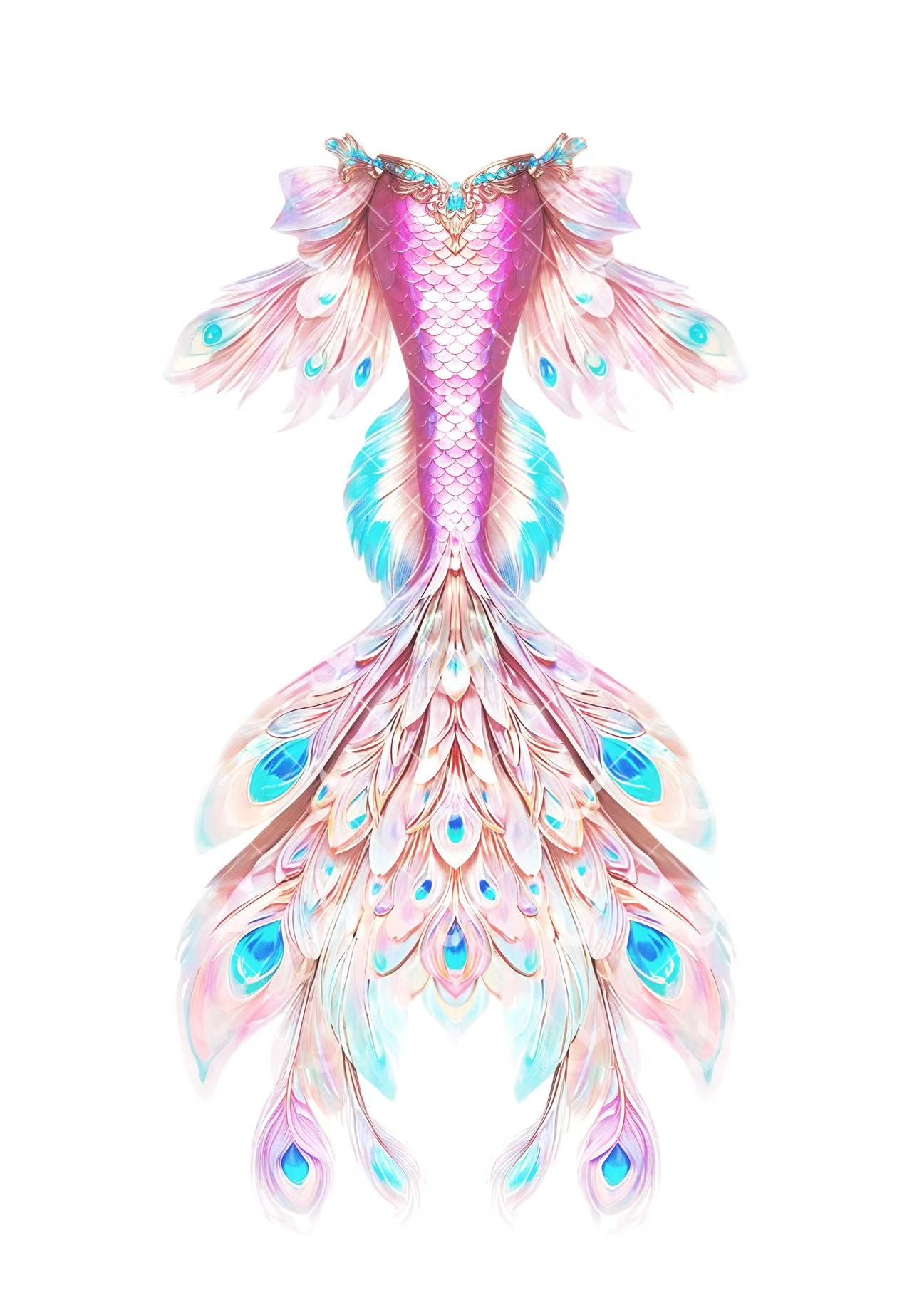 JIYASI Divine Feather Mermaid Tail