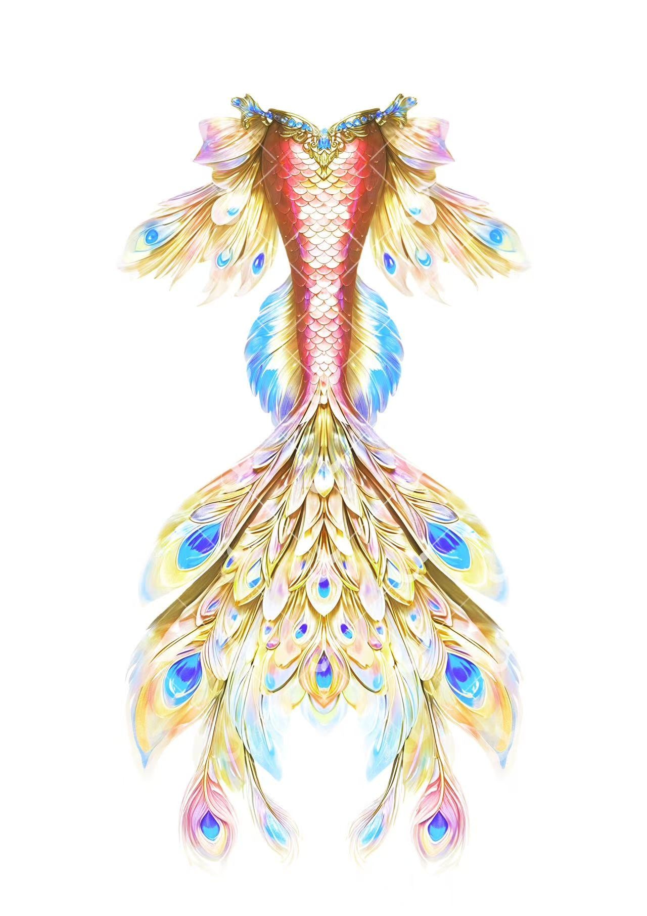 JIYASI Divine Feather Mermaid Tail