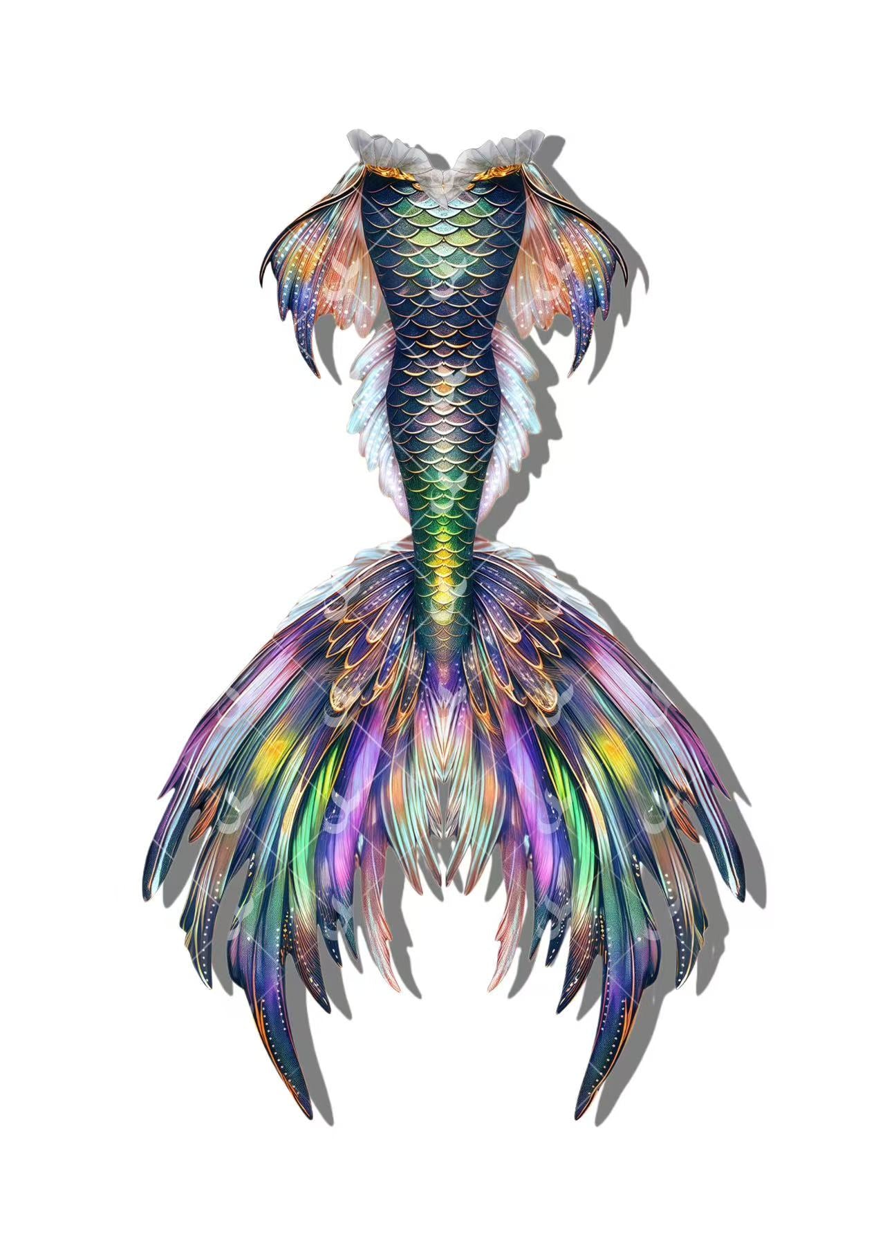 JIYASI Swan Waltz Mermaid Tail