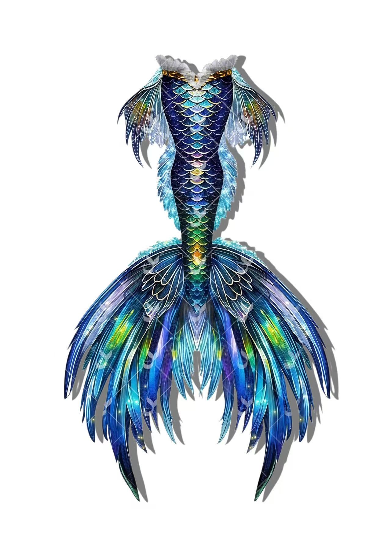 JIYASI Swan Waltz Mermaid Tail