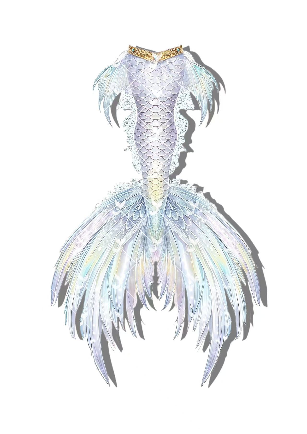 JIYASI Swan Waltz Mermaid Tail